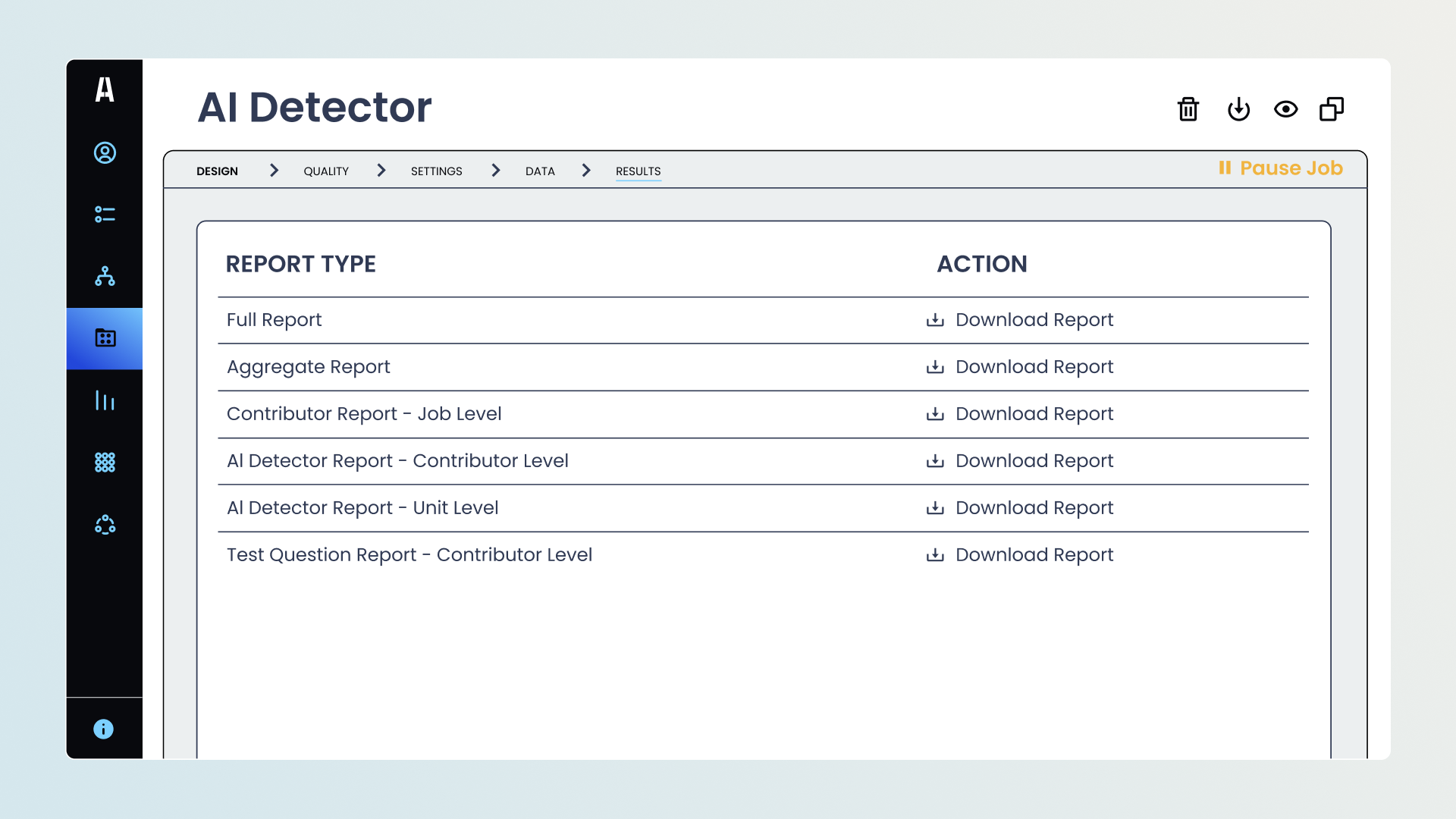 AI Detector: Quality Assurance for Human-Generated Data